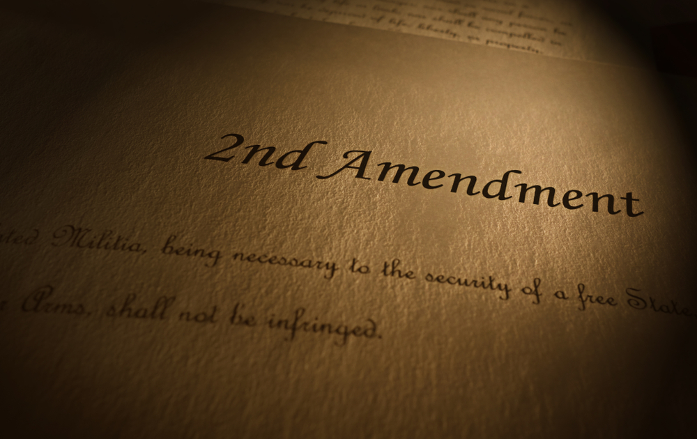 Second,Amendment,To,The,Us,Constitution,Text,On,Parchment,Paper