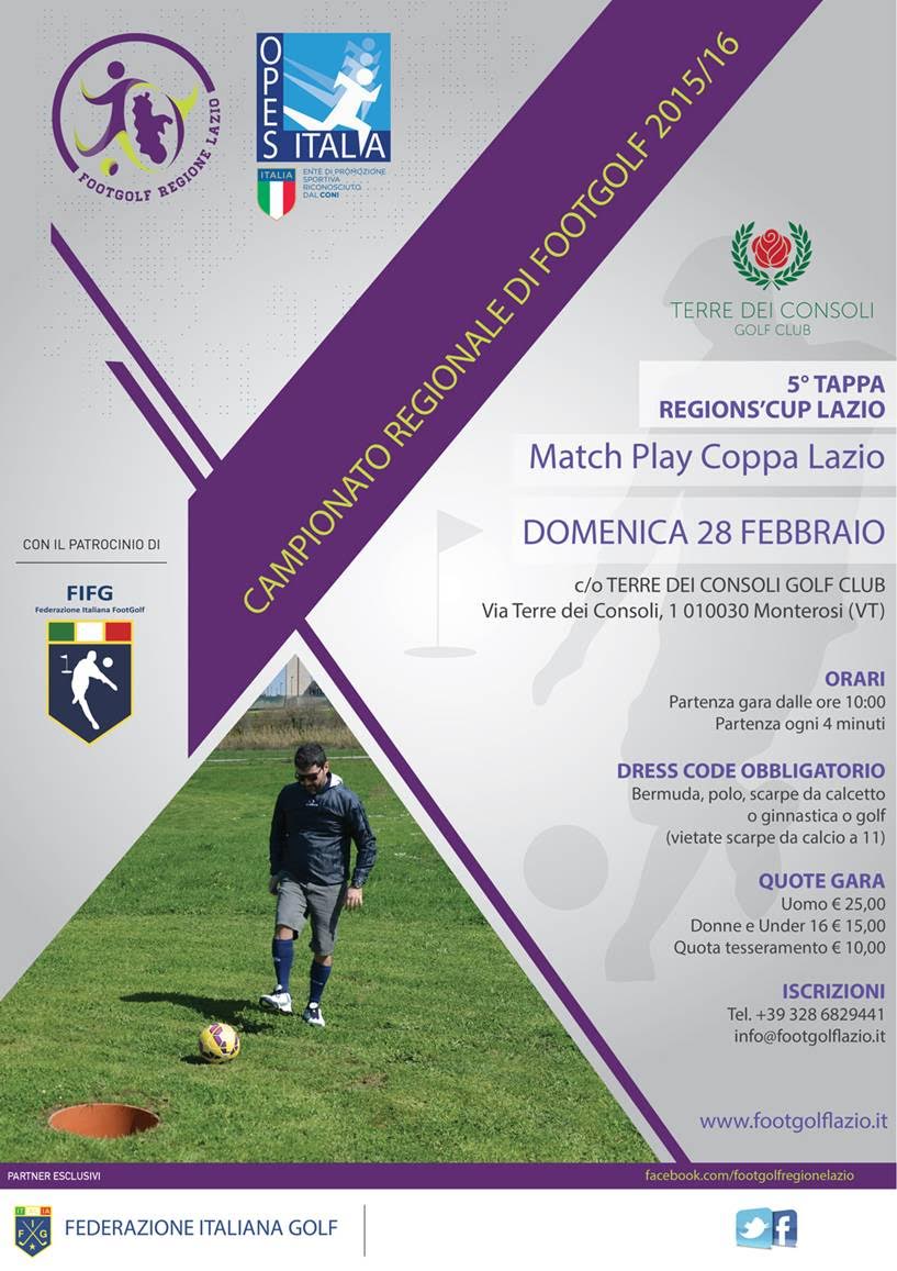 Scopri di più sull'articolo 5° Tappa Region’s Cup Lazio – Match Play Coppa Lazio