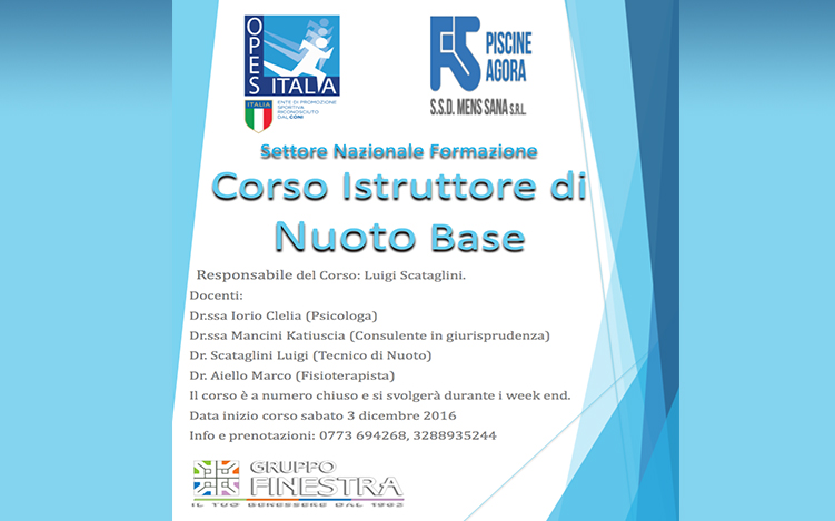 Scopri di più sull'articolo Corso Istruttore di Nuoto Base