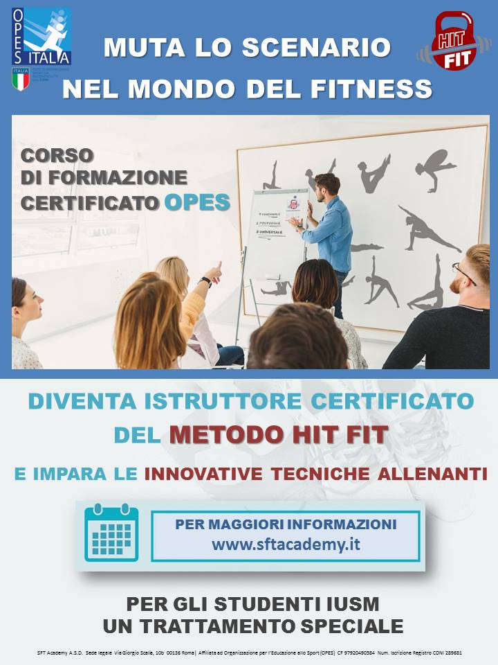 Scopri di più sull'articolo Corso Istruttore Certificato HIT FIT – SFT Academy