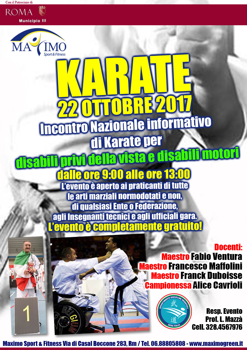 Scopri di più sull'articolo Incontro Karate Disabili Sensoriali e Motori