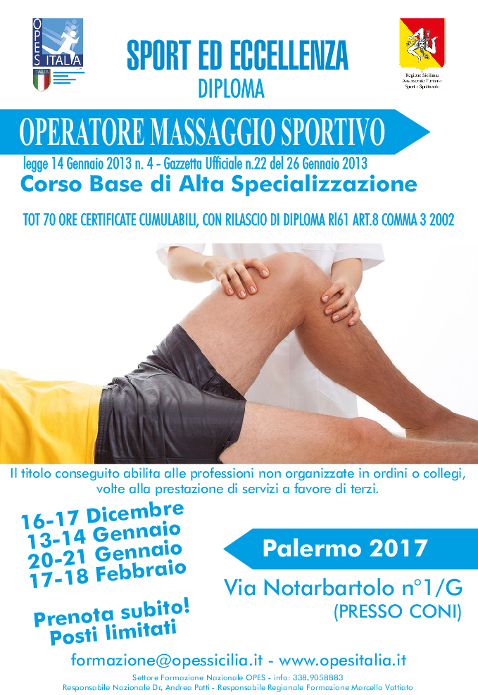 Scopri di più sull'articolo Formazione: Corso Operatore Massaggio Sportivo