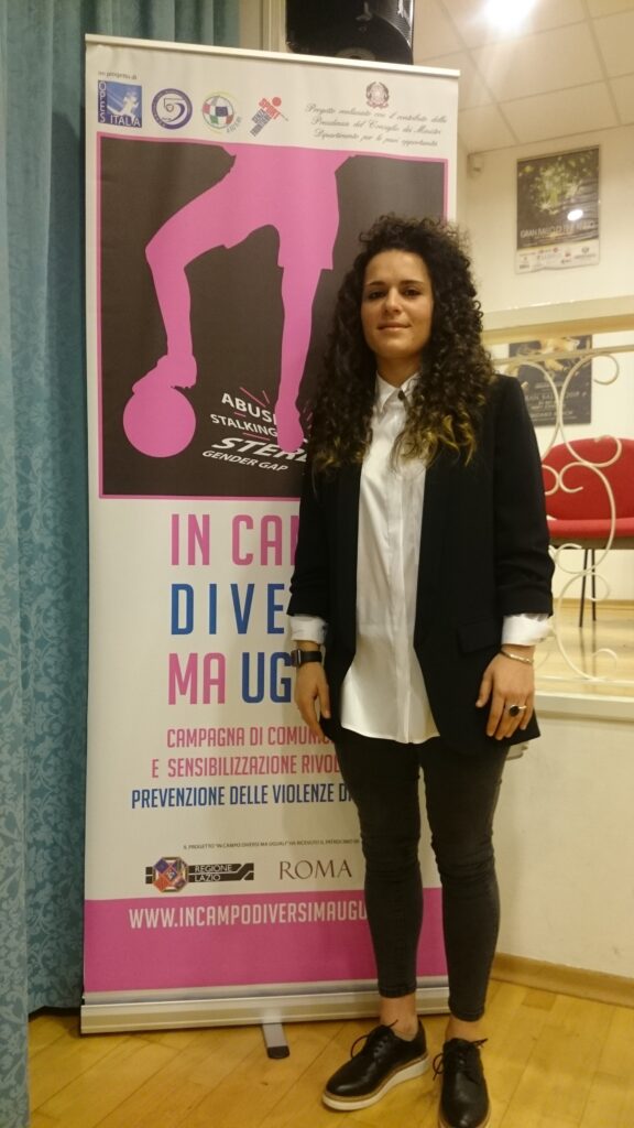 Arianna Pomposelli, giocatrice di futsal dell'Olimpus Roma e della Nazionale