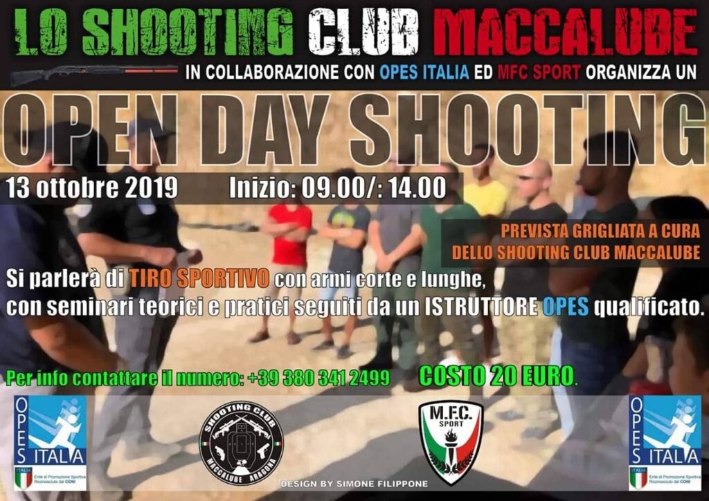 shooting club maccalube open day tiro sportivo