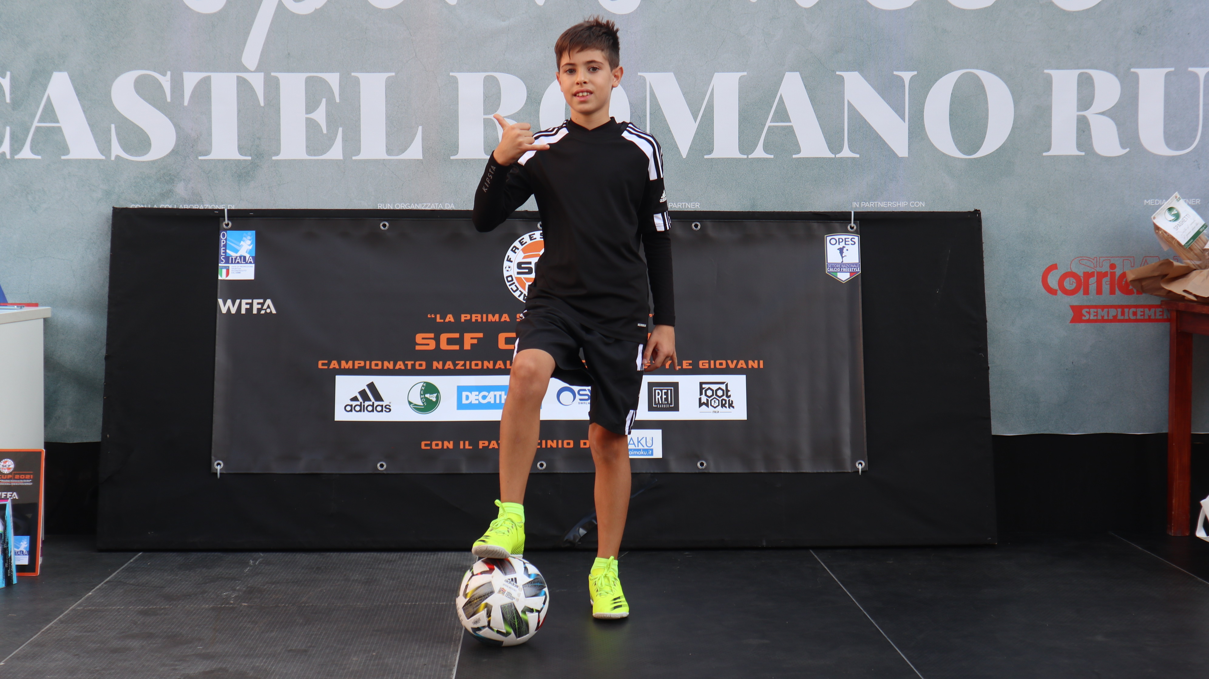 Giovanni Servillo è il Campiona nazionale Calcio Freestyle OPES categoria Junior