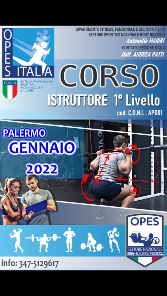 corso istruttore I Livelllo personal trainer 15-16 e 29-30 gennaio 2022