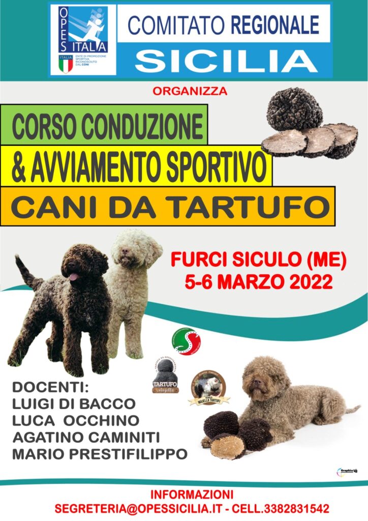 corso conduzione e avviamento cani da tartufo