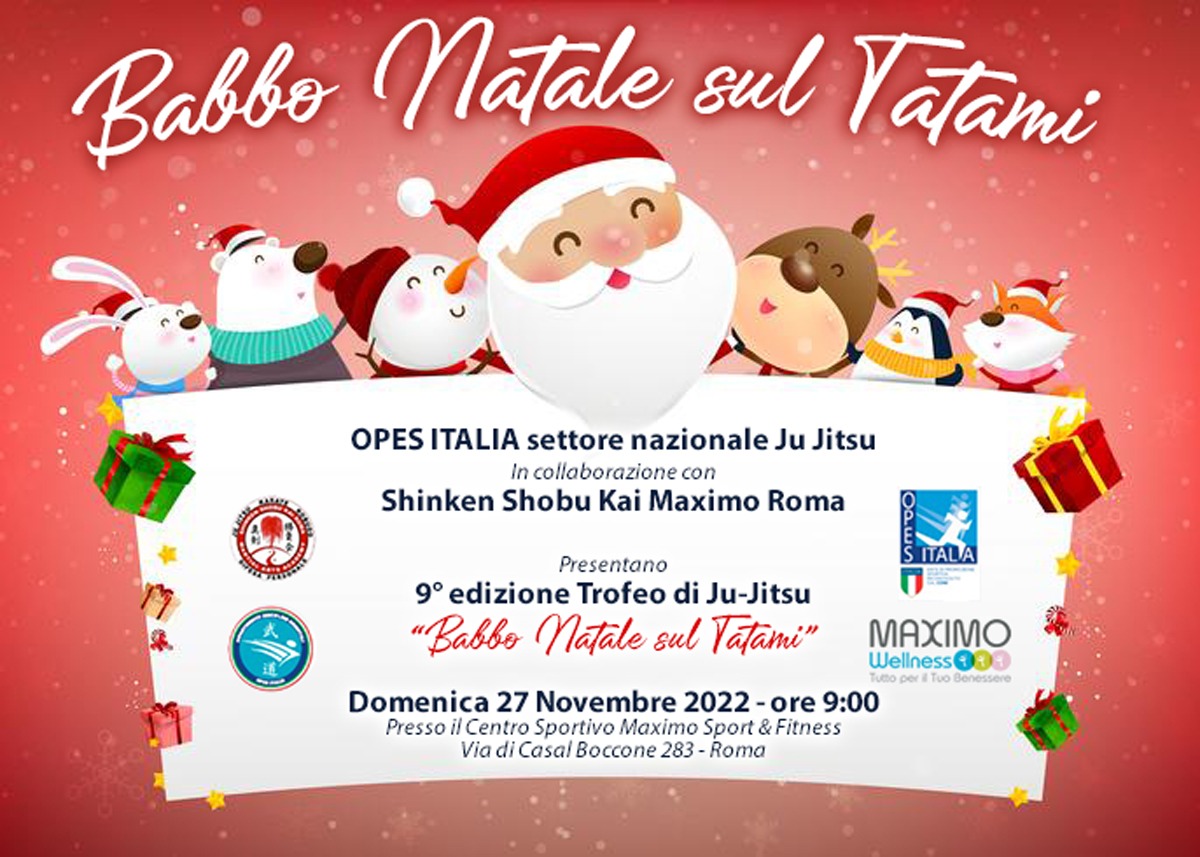 locandina babbo natale sul tatami 2022