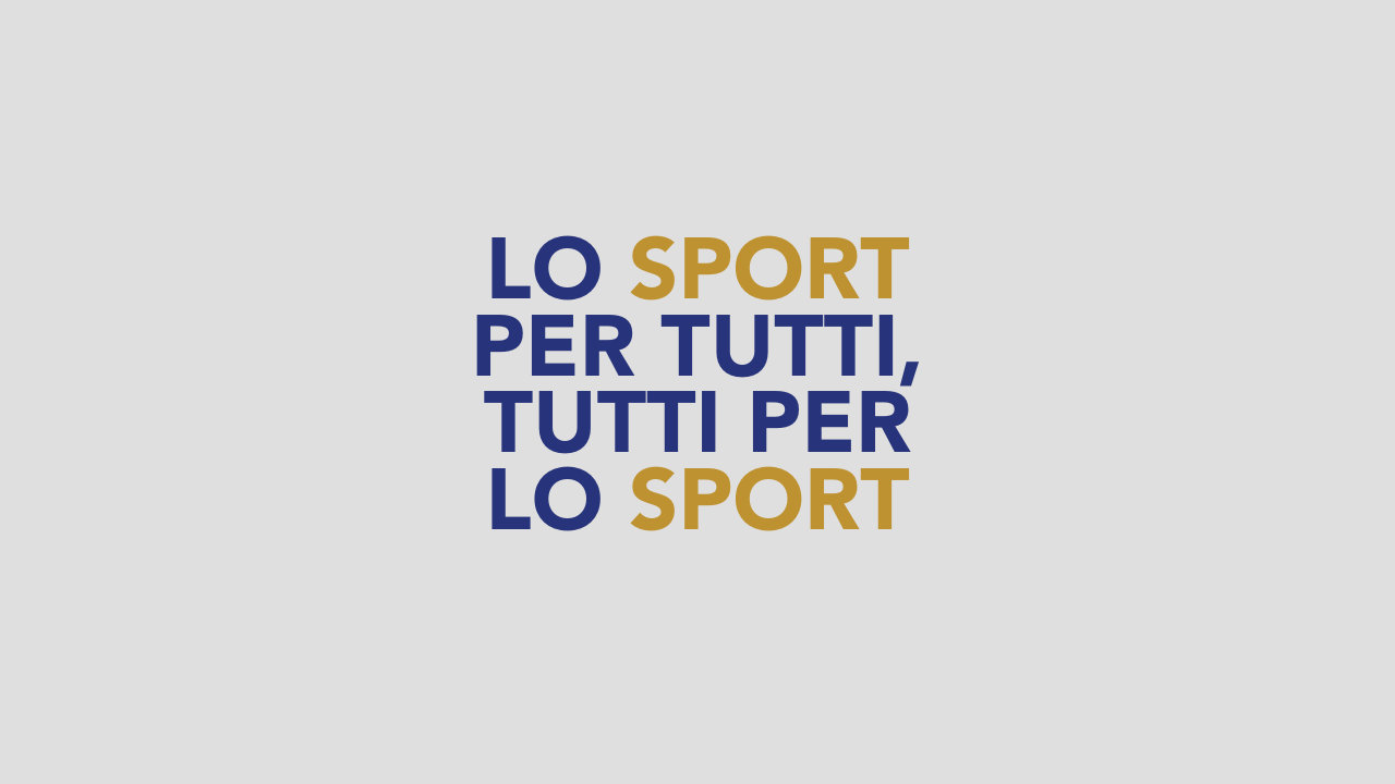 Scopri di più sull'articolo Lo sport per tutti, tutti per lo sport