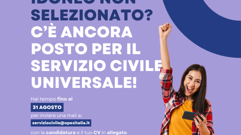 Servizio Civile: come si subentra se si è idoneo non selezionato?