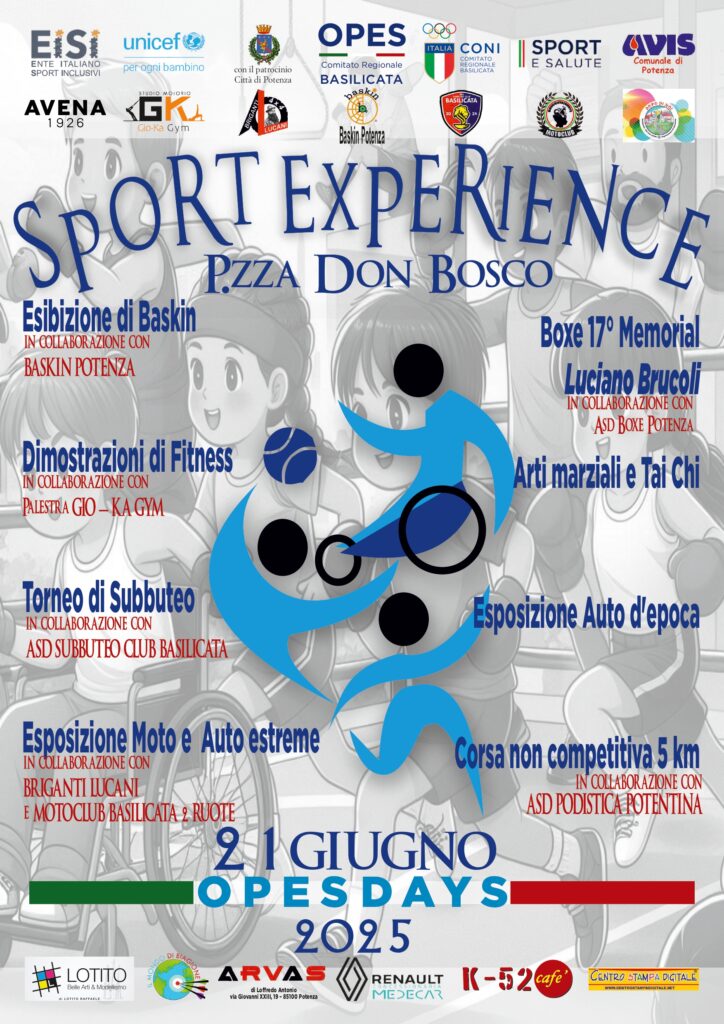 Potenza Sport Experience, attività 21 giugno