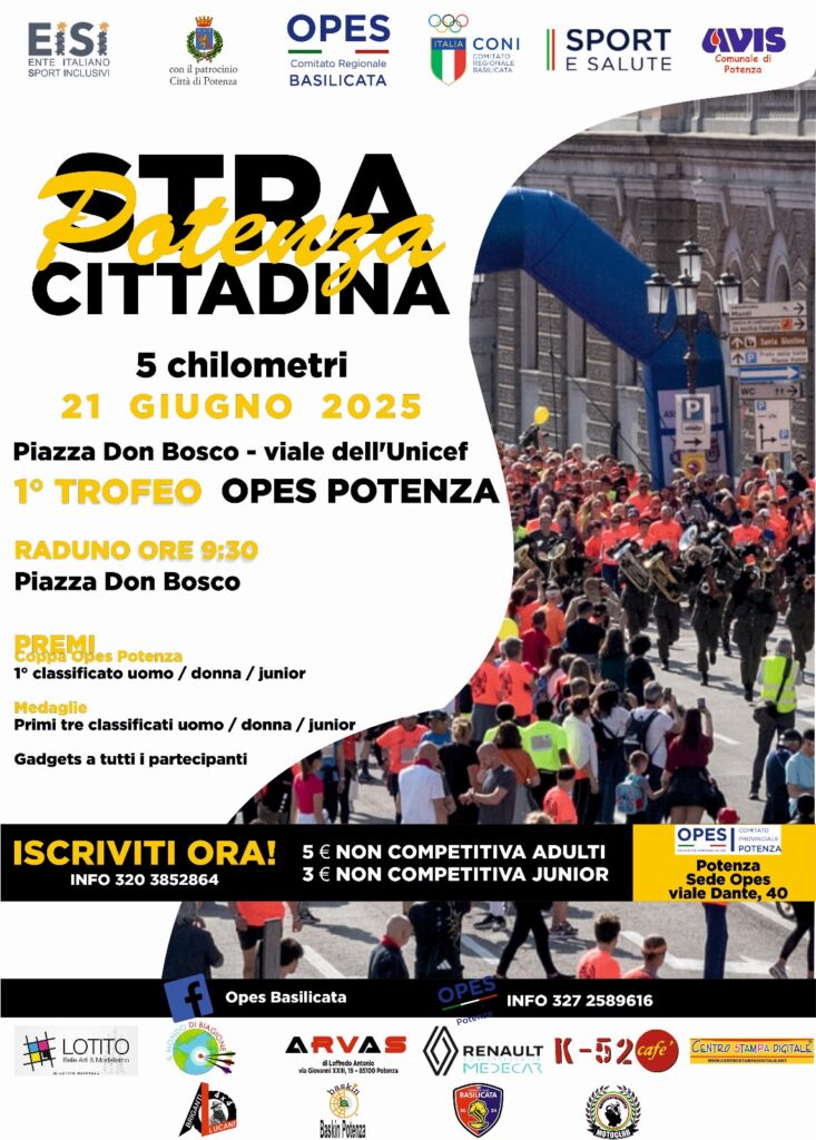 Potenza, eventi OPES 21 giugno