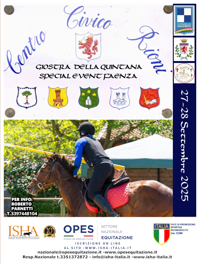 Equitazione- Giostra della Quintana