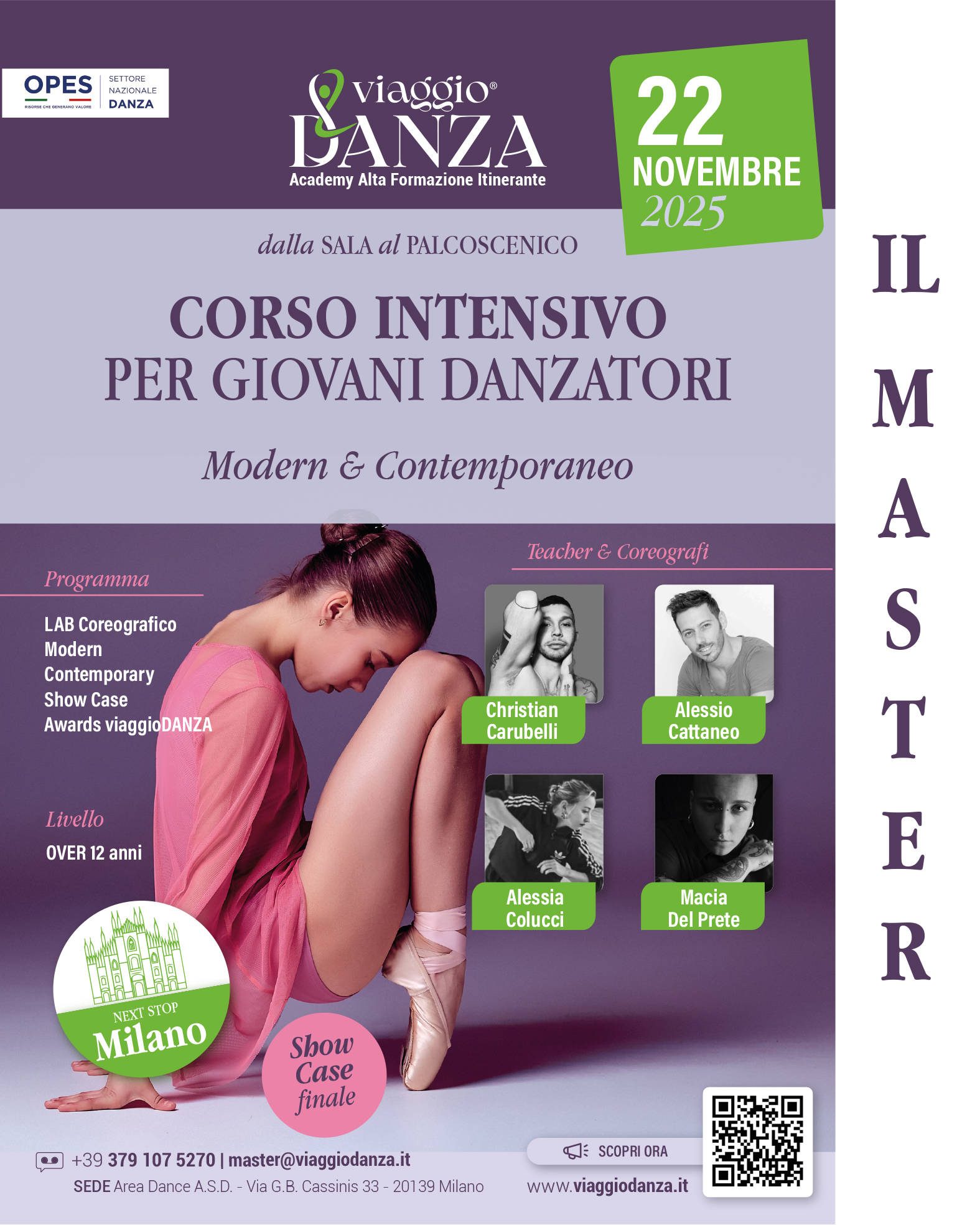 OPES danza- Corso intensivo per giovani danzatori, Milano