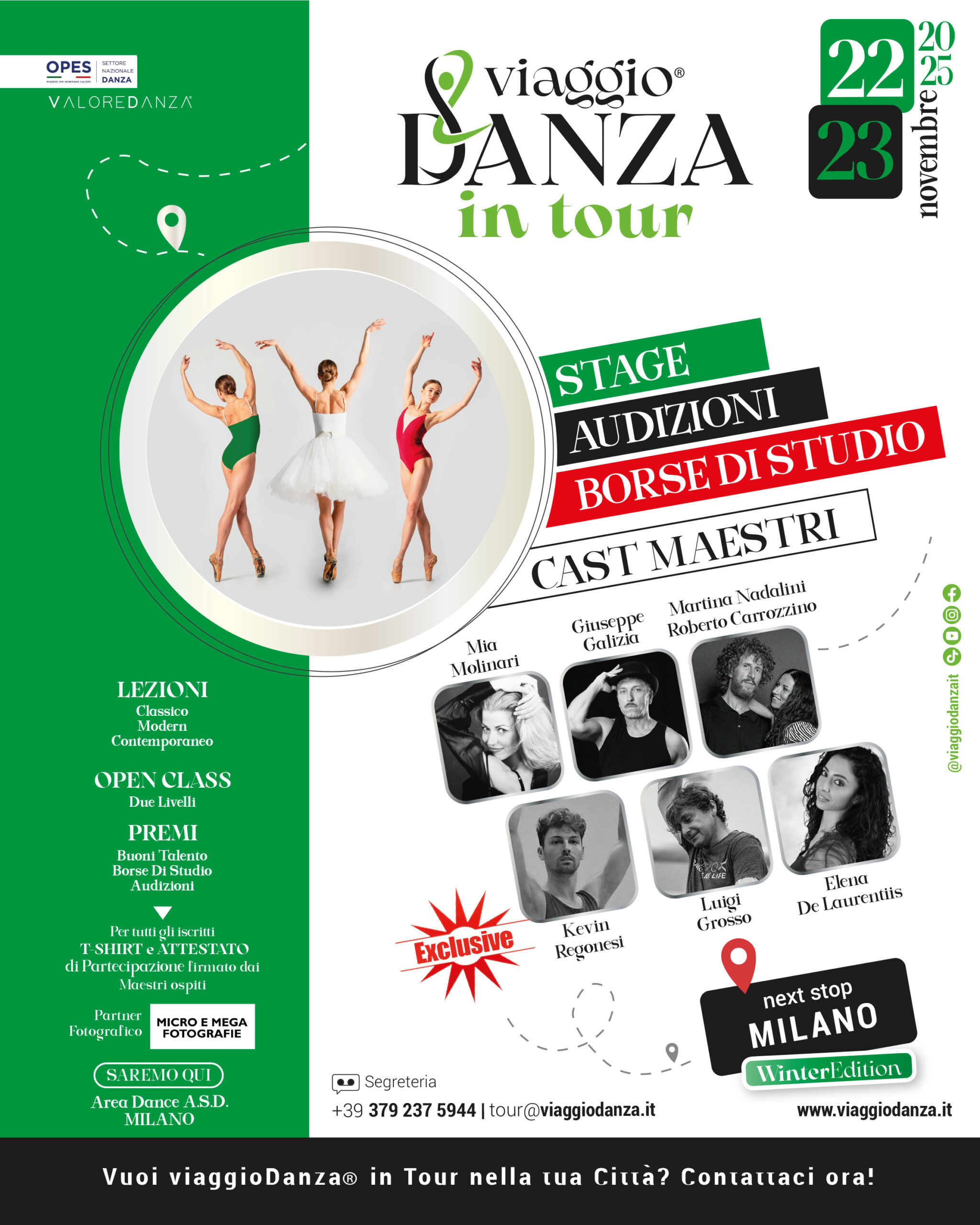 OPES danza- Viaggio Danza in Tour, Milano