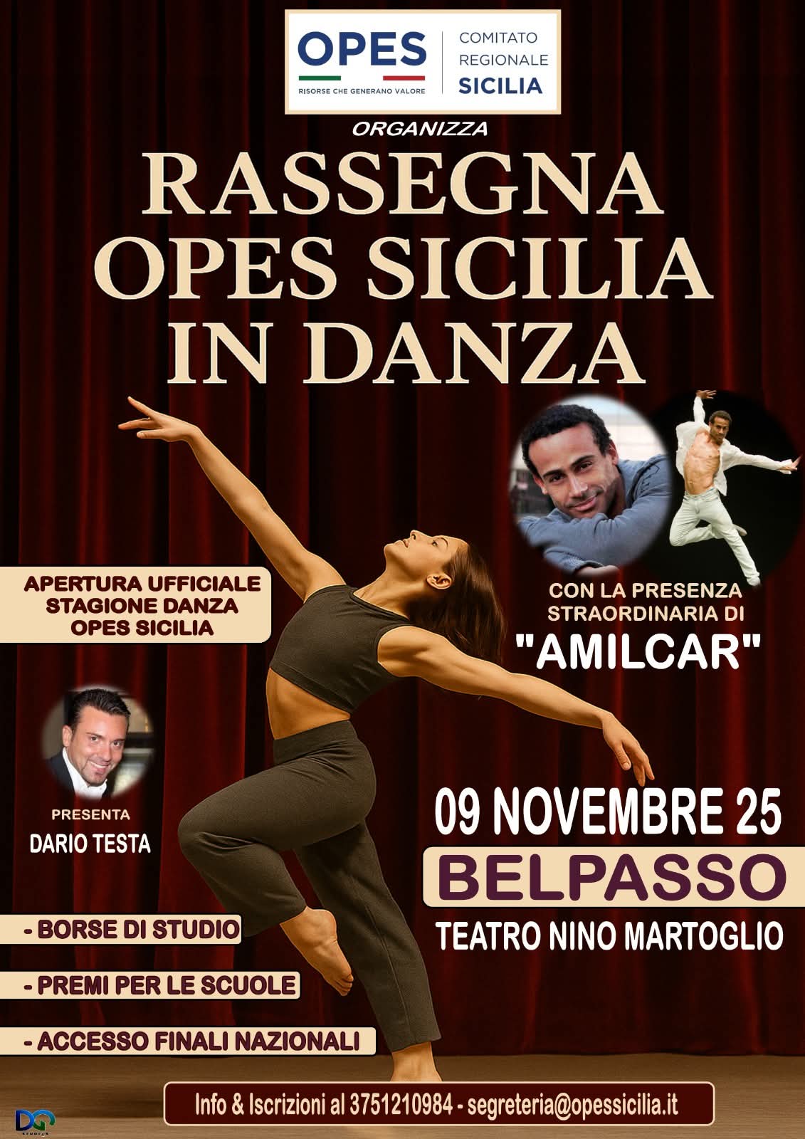 Danza OPES Sicilia al via con Amilcar Moret Gonzales