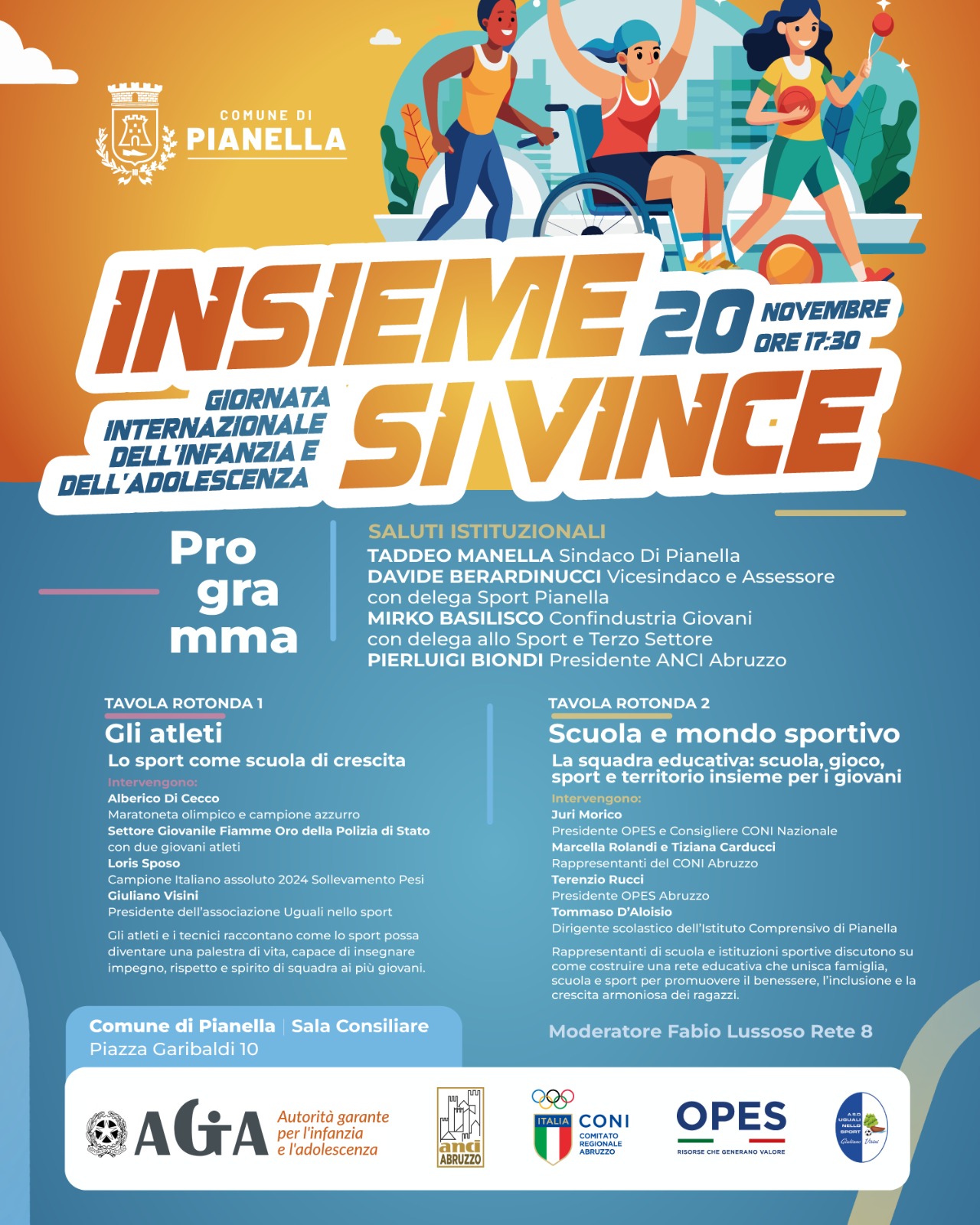 insieme si vince, il convegno di Pianella