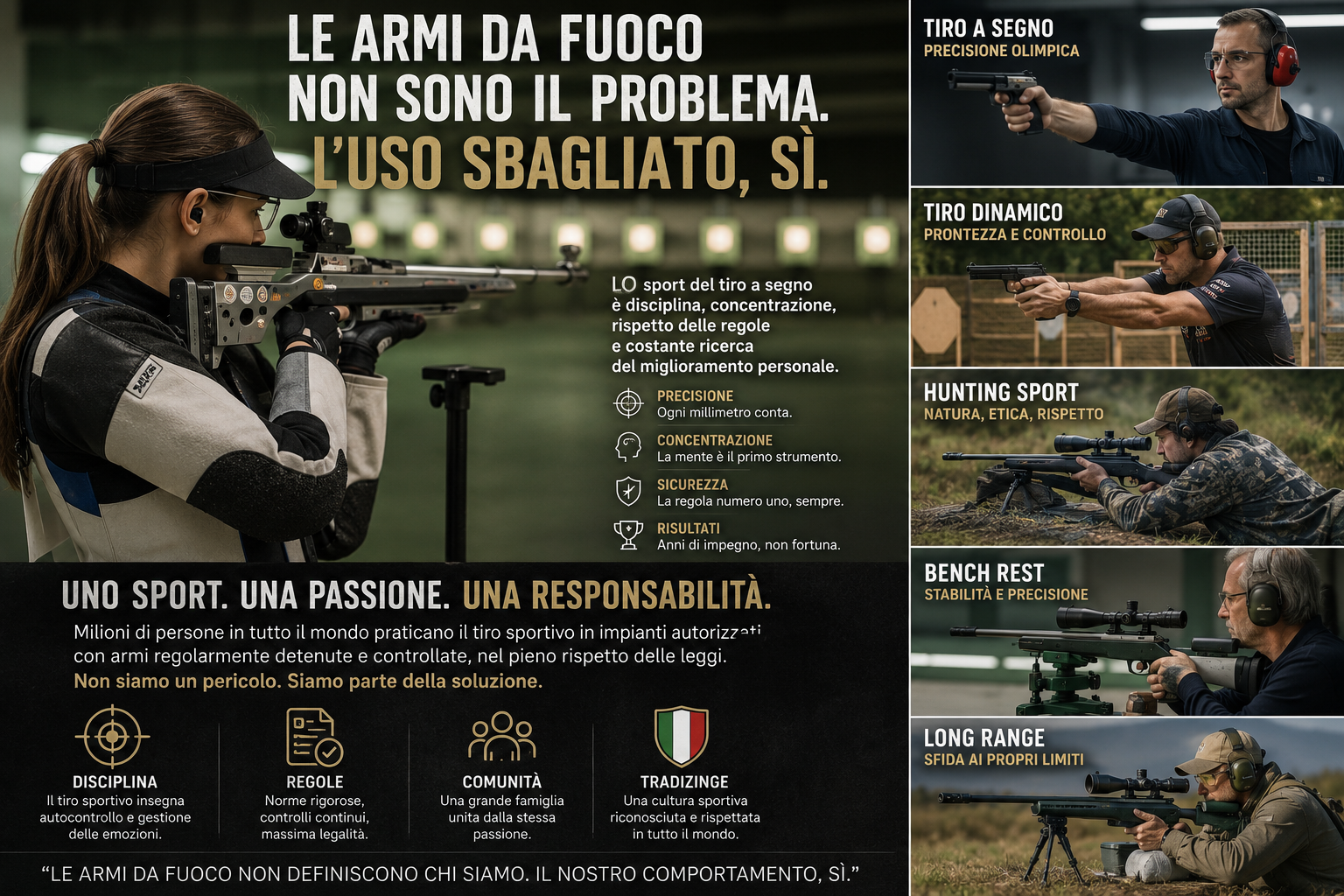 Armi e tiro, il pensiero di Massimiliano De Cristofaro