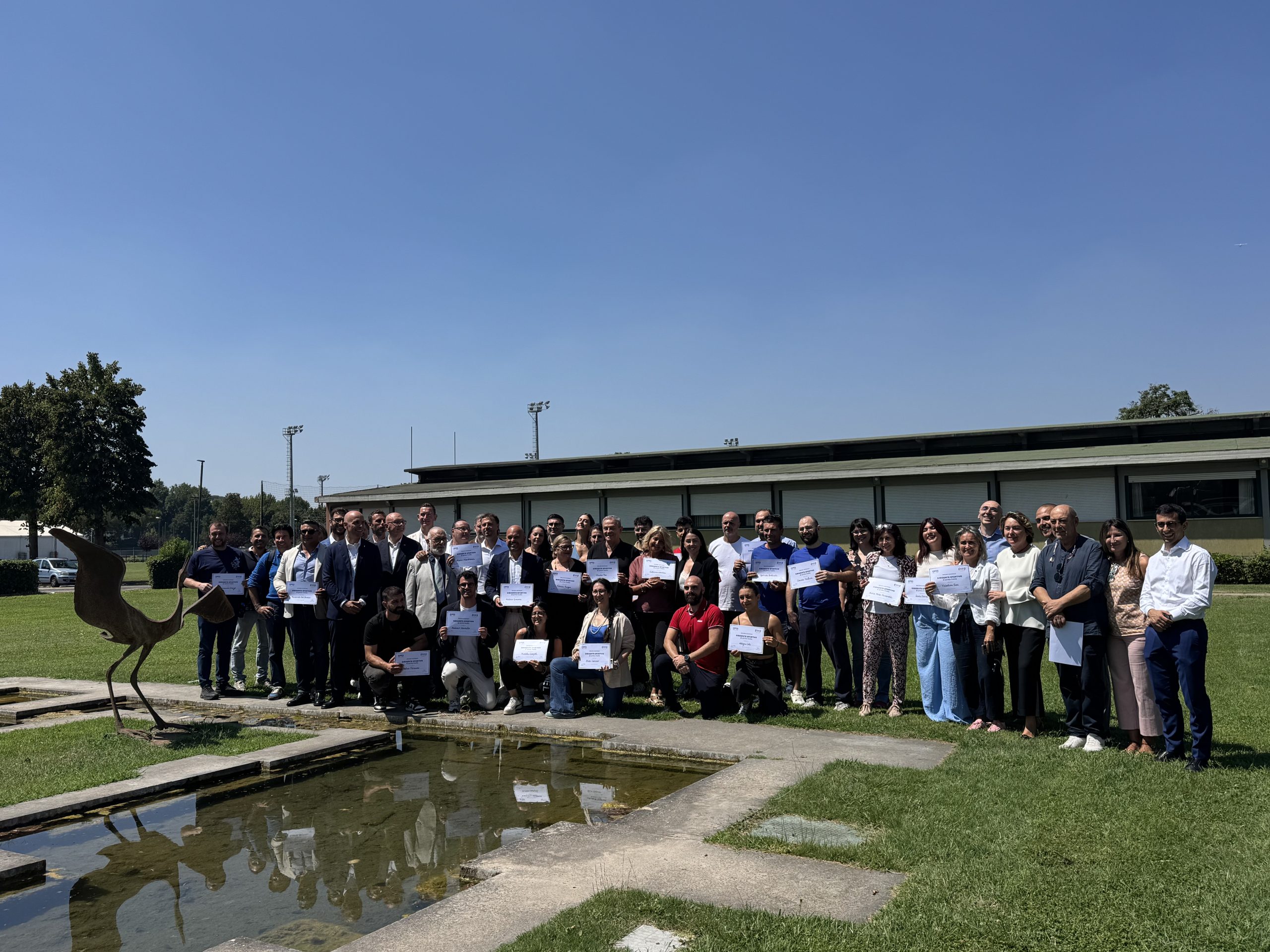 I nuovi dirigenti sportivi OPES durante la giornata conclusiva 