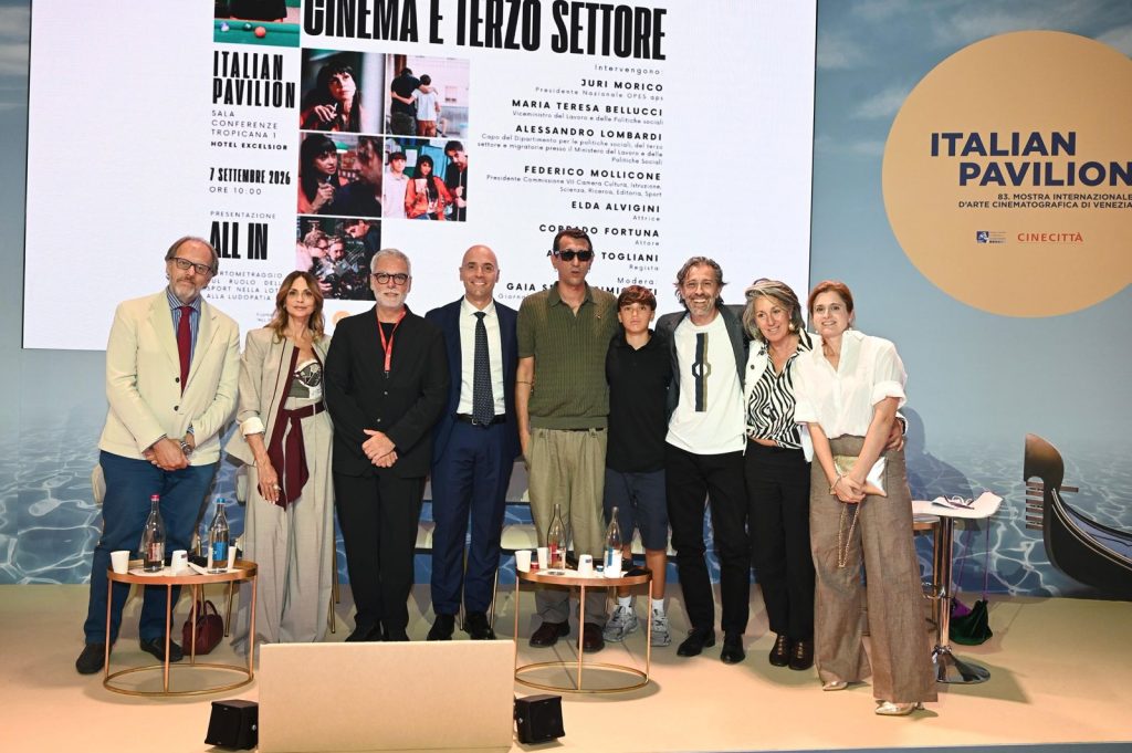 A Venezia 83 l’anteprima del cortometraggio “ALL IN”: il duplice ruolo del cinema e dello sport nella lotta alla ludopatia