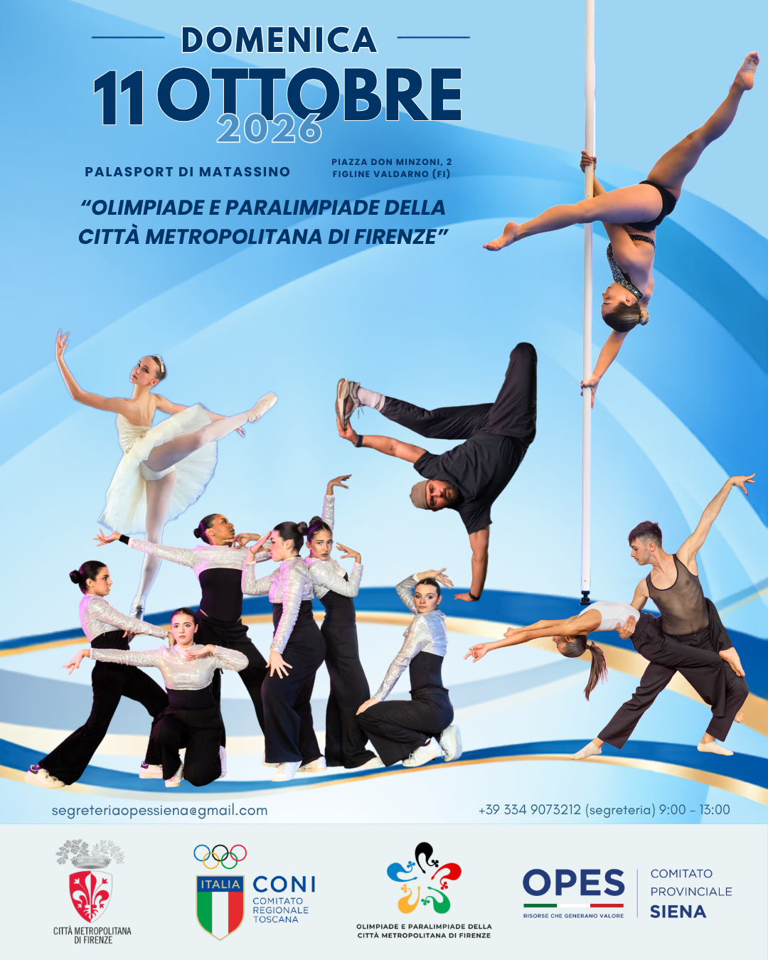 locandina "Olimpiadi e Paralimpiadi della Città Metropolitana di Firenze"