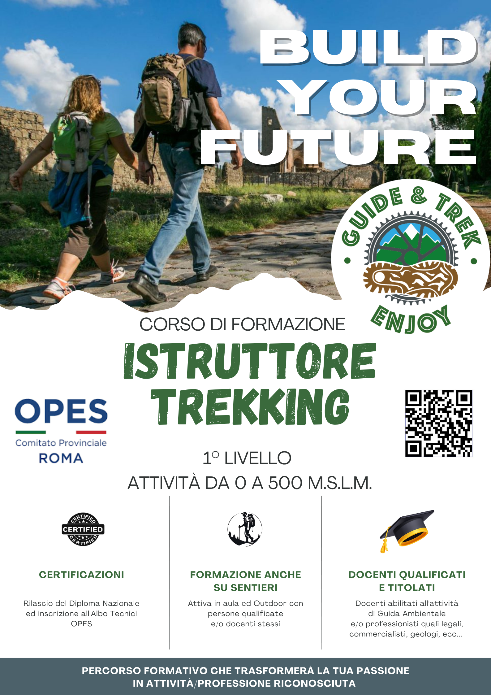 istruttore trekking 1 livello